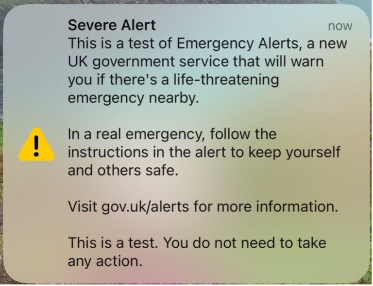 UK Emergency Alert System – The Panic Room Company