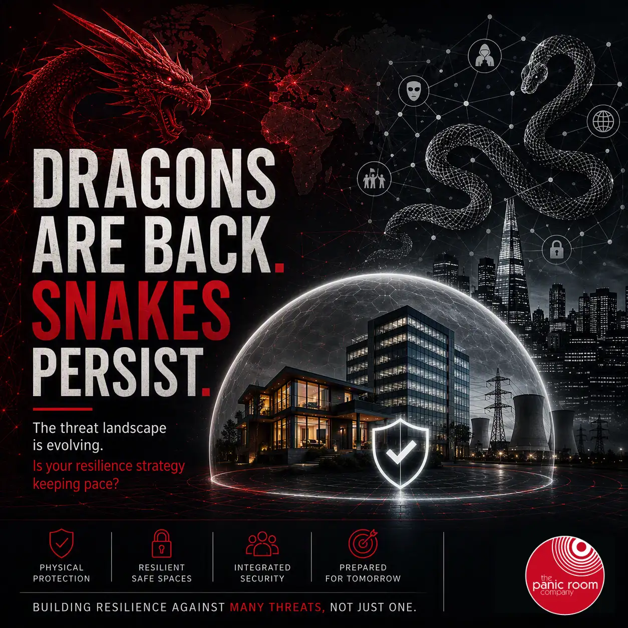 Image of a Dragon and Snakes